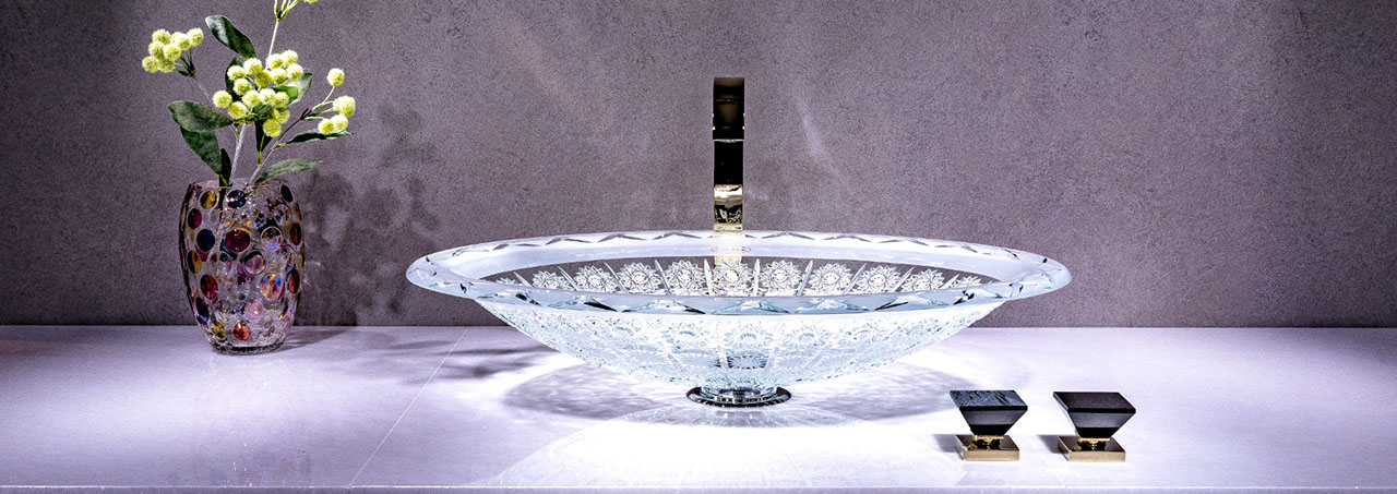 Majestic Elizabeth Crystal Sink, Crystal Washbasin, crystal Wash bowl,
