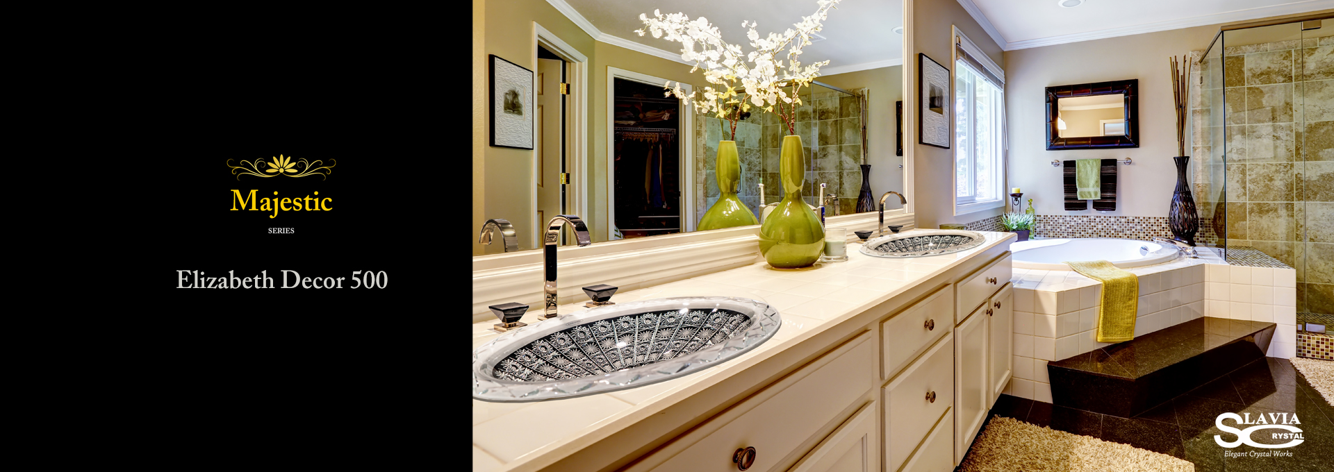 Mjestic Elizabeth Crystal Sink, Washbasin, Wash bowl, 