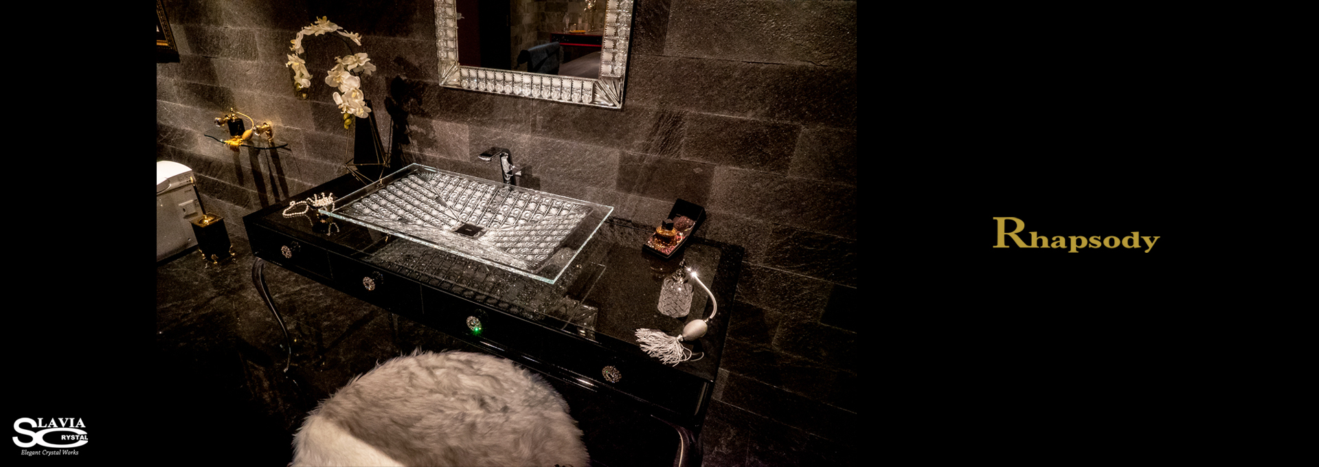 Rhapsody 800 Elizabeth, Crystal Sinks,Washbasins, Wash bowls,