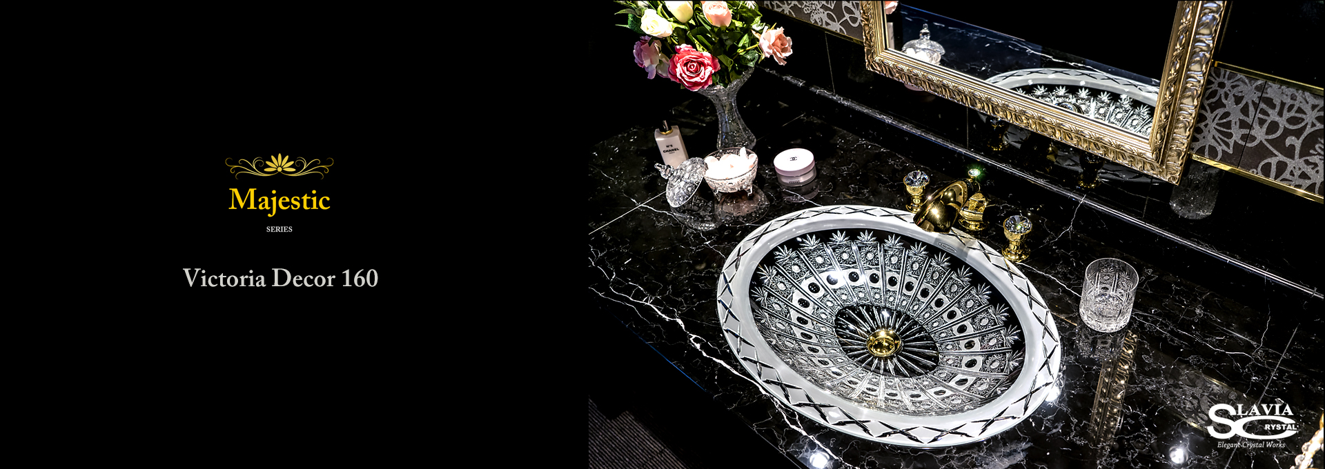 Majestic Victoria Washbasin, Crystal Sink, Crystal Wash bowl,