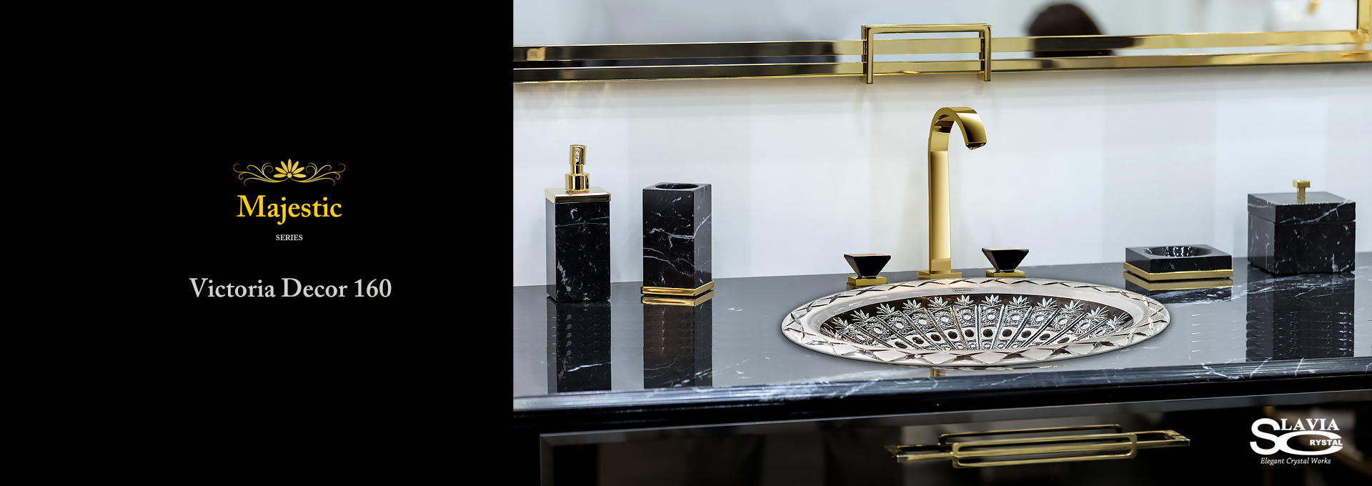 Majestic Victoria Crystal Bathroom Sink, Washbasin, Wash bowl,