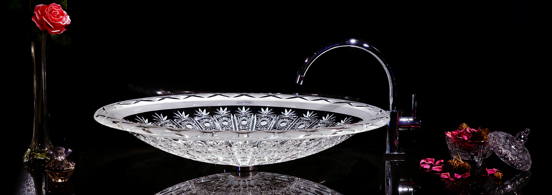 Mjestic Victoria Crystal Sink, Washbasin, bathroom Sink, Wash bowl,