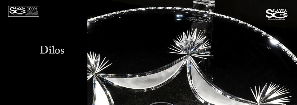 スラヴィアクリスタル：ディロス：高級洗面ボウル：高級洗面器：手洗い器：おしゃれ：美しい：クラッシック：豪華：ゴージャス：