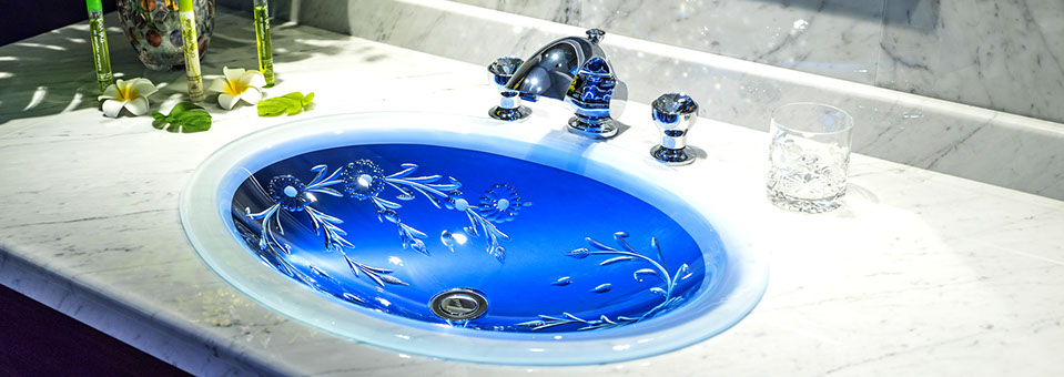 スラヴィアクリスタル：ドラ洗面ボウル：洗面器：手洗い器：手洗いボウル：最高級：美しい：おしゃれ：豪華：