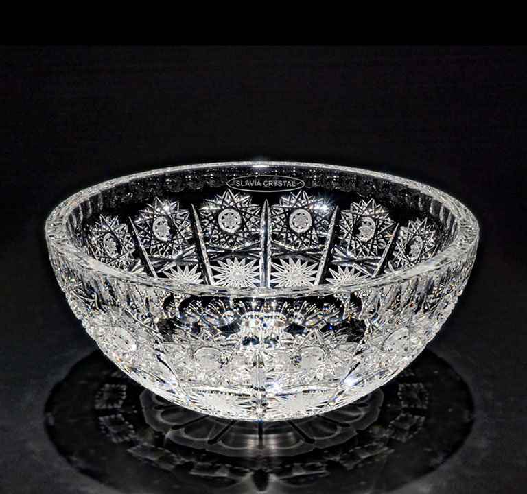 スラヴィアクリスタル　ミミ　クラッシック　エリザベス 210洗面ボウル　｜クリスタル｜ガラス｜手洗器｜手洗いボウル｜洗面器｜小型｜コンパクト｜トイレ｜玄関｜スペース｜デザイン｜おしゃれ｜豪華｜美しい｜スラビアクリスタル｜小さめ：｜