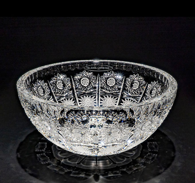 スラヴィアクリスタル　ミミ　クラッシック　エリザベス 210洗面ボウル　｜クリスタル｜ガラス｜手洗器｜手洗いボウル｜洗面器｜小型｜コンパクト｜トイレ｜玄関｜スペース｜デザイン｜おしゃれ｜豪華｜美しい｜スラビアクリスタル｜小さめ：｜