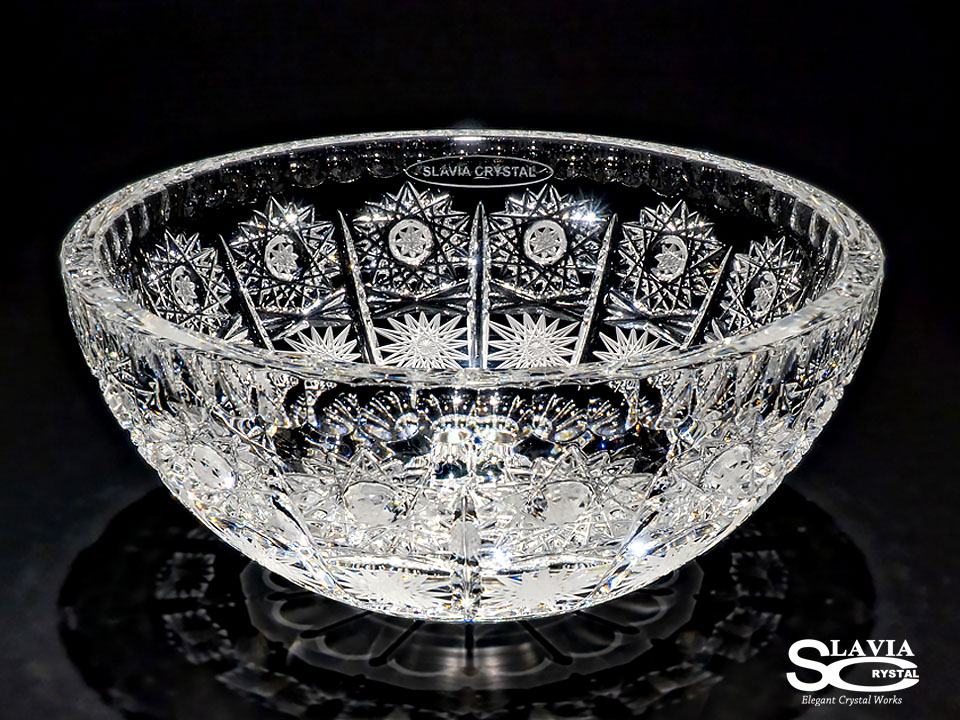 スラヴィアクリスタル　ミミ　クラッシック　エリザベス 210洗面ボウル　｜クリスタル｜ガラス｜手洗器｜手洗いボウル｜洗面器｜小型｜コンパクト｜トイレ｜玄関｜スペース｜デザイン｜おしゃれ｜豪華｜美しい｜スラビアクリスタル｜小さめ：｜