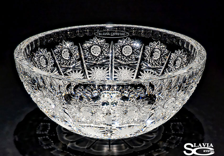 スラヴィアクリスタル　ミミ　クラッシック　エリザベス 210洗面ボウル　｜クリスタル｜ガラス｜手洗器｜手洗いボウル｜洗面器｜小型｜コンパクト｜トイレ｜玄関｜スペース｜デザイン｜おしゃれ｜豪華｜美しい｜スラビアクリスタル｜小さめ：｜