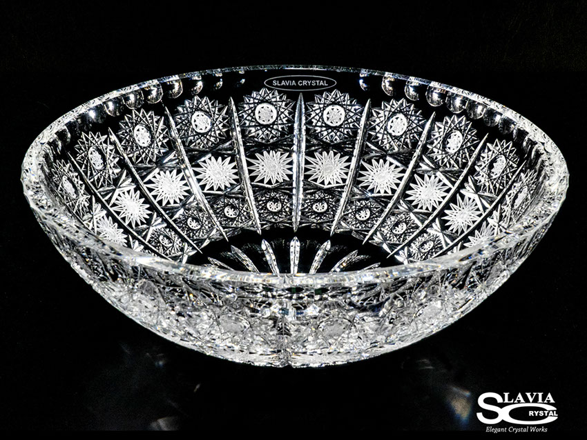 スラヴィアクリスタル　ミミ　クラッシック　エリザベス洗面ボウル　｜クリスタル｜ガラス｜手洗器｜手洗いボウル｜洗面器｜小型｜コンパクト｜トイレ｜玄関｜スペース｜デザイン｜おしゃれ｜豪華｜美しい｜スラビアクリスタル｜エリザベス｜