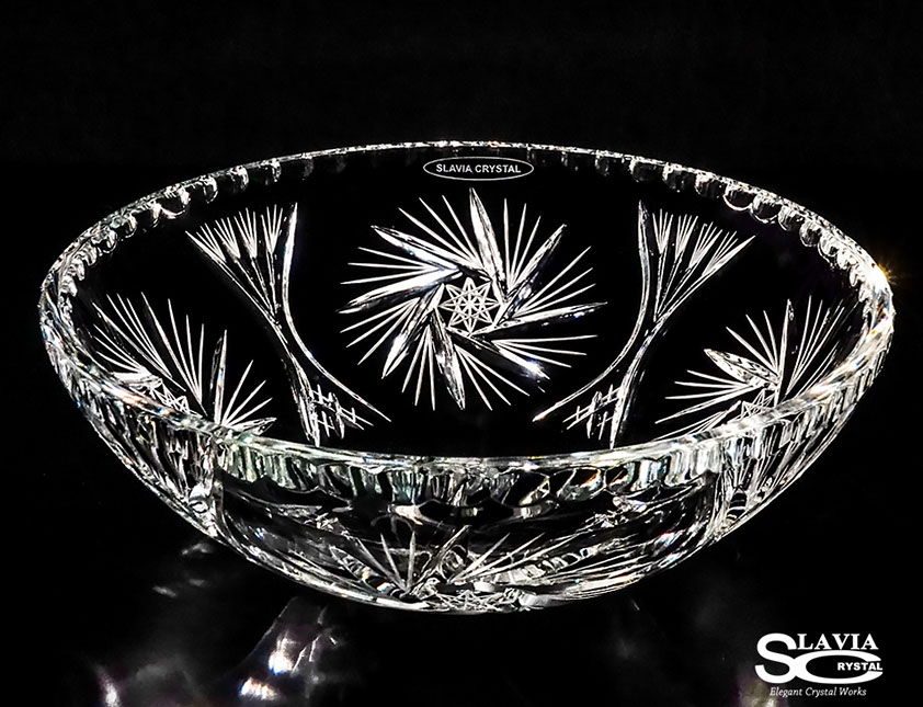 スラヴィアクリスタル　ミミ　クラッシック　ヴィエラ洗面ボウル　｜クリスタル｜ガラス｜手洗器｜手洗いボウル｜洗面器｜小型｜コンパクト｜トイレ｜玄関｜スペース｜デザイン｜おしゃれ｜豪華｜美しい｜スラビアクリスタル｜小さめ：｜