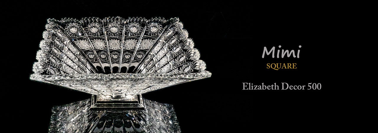 スラヴィアクリスタル　ミミ　スクエアーエリザベス洗面ボウル　｜クリスタル｜ガラス｜手洗器｜手洗いボウル｜洗面器｜小型｜コンパクト｜トイレ｜玄関｜スペース｜デザイン｜おしゃれ｜豪華｜美しい｜スラビアクリスタル｜小さめ：｜