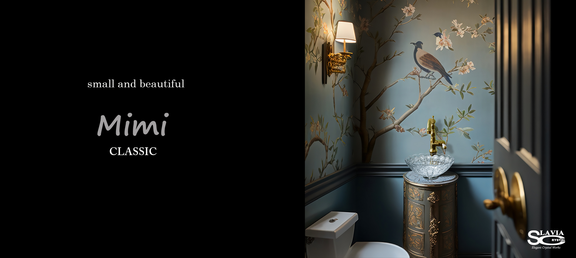 スラヴィアクリスタル：ミミ　シリーズ洗面ボウル：クリスタル：手洗い器：手洗いボウル：トイレ：スペース：おしゃれ：美しい：デザイン：小スペース：ヨーロッパ：最高級：